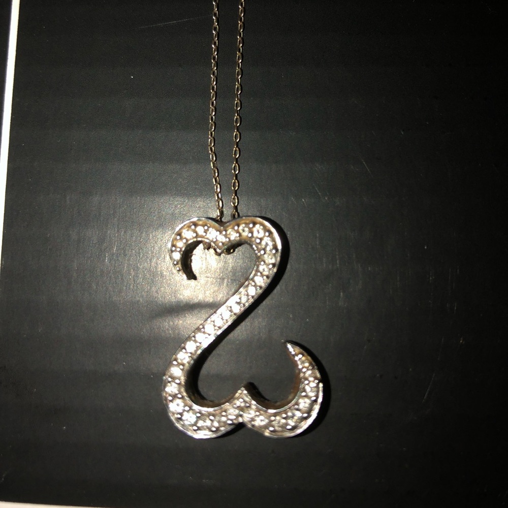 Jane Seymour open heart necklace